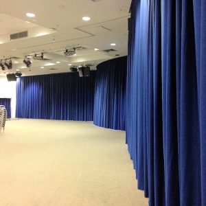 Blue Event Curtains