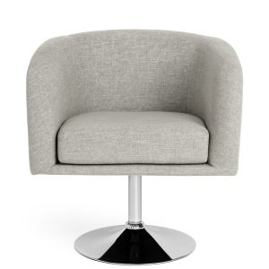 The Light Grey Swivel Chair