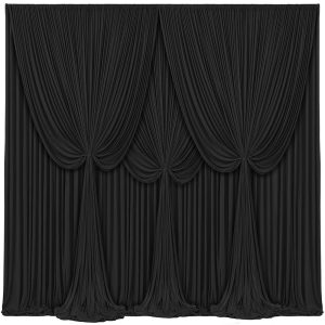 Event Black Curtain Draping
